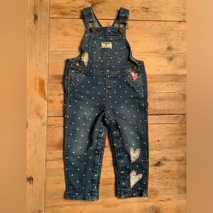 Osh Kosh Overalls w/ Lilly Pulitzer Patches, 18M